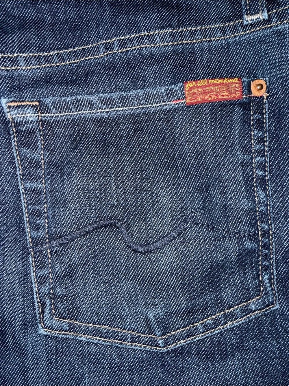7 For All Mankind Roxy Dark Blue Denim Mini Skirt 2004